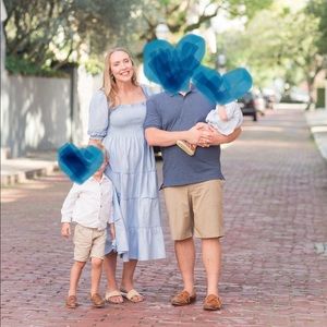 Hill house light blue glitter nap dress